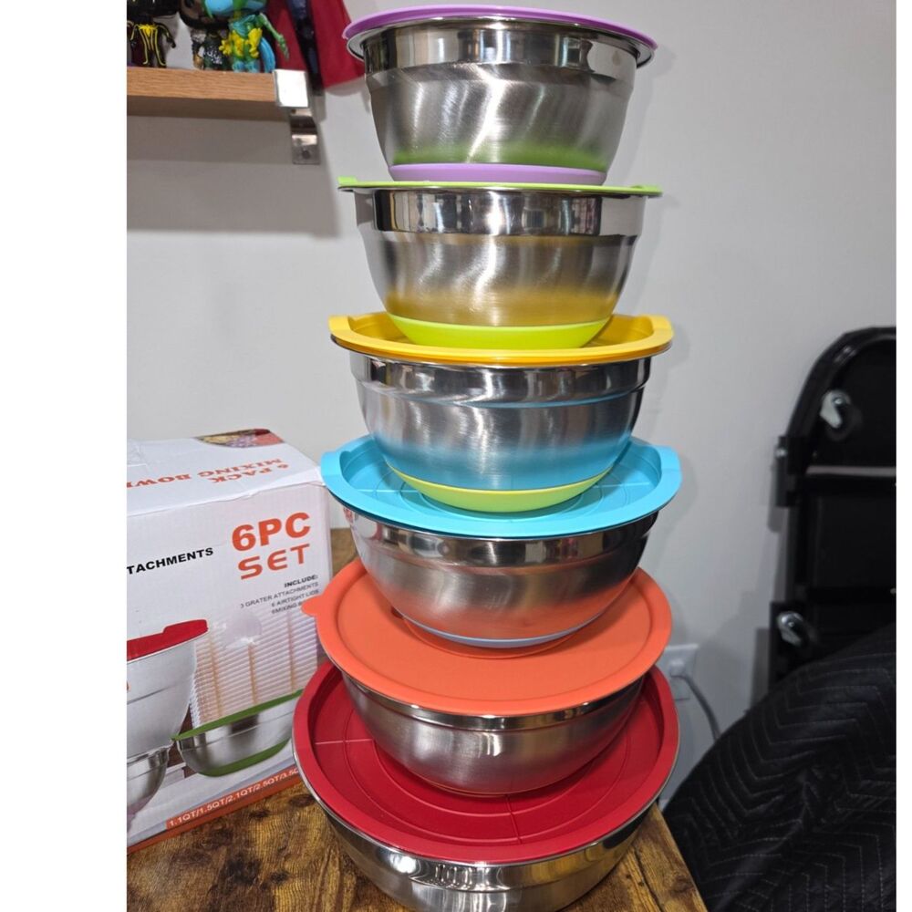 Mixing Bowls, Stainless steel.